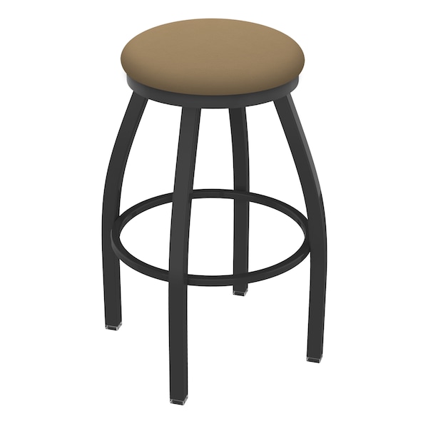 36" Swivel X-Tall Bar Stool, Pewter Finish, Canter Sand Seat